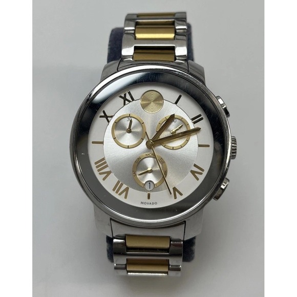 Movado BOLD Luxe Chronograph Watch MB0 1.3.14 6.6103 Swiss Movement 8
